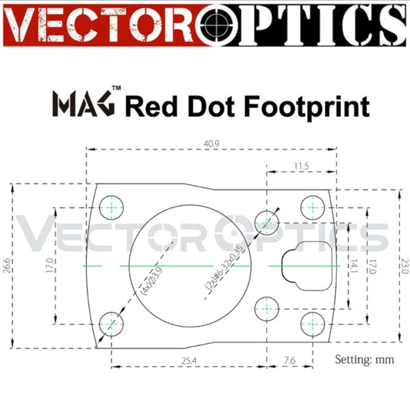 Vector Optics Frenzy-S 1x17x24 MIC RD 3MOA IP67 (MAG) Red Dot Nişangah SCRD-43